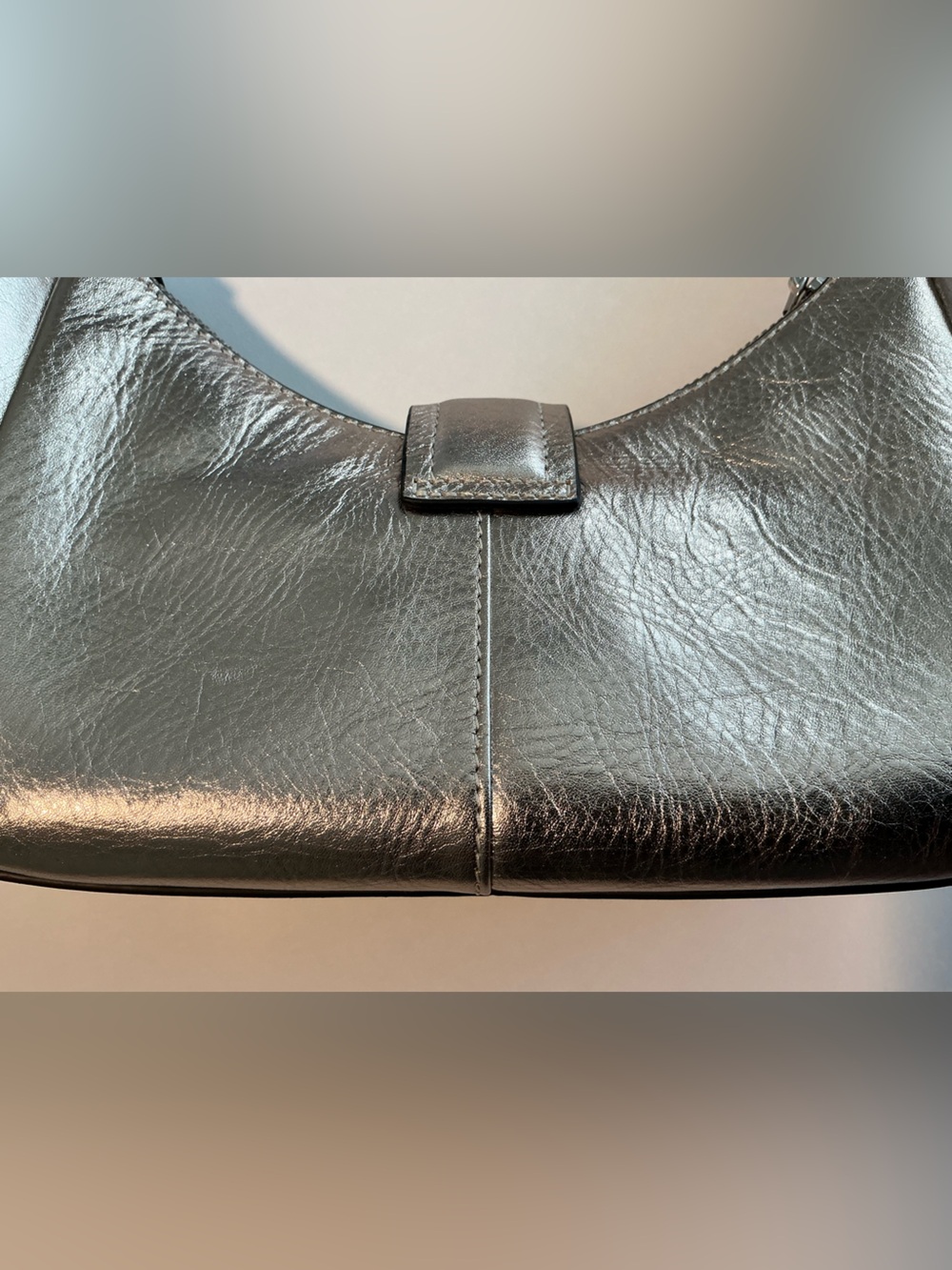NWT Sloane Mews Small Ziptop Shoulder Bag in Pyrite - Picture 7 of 9